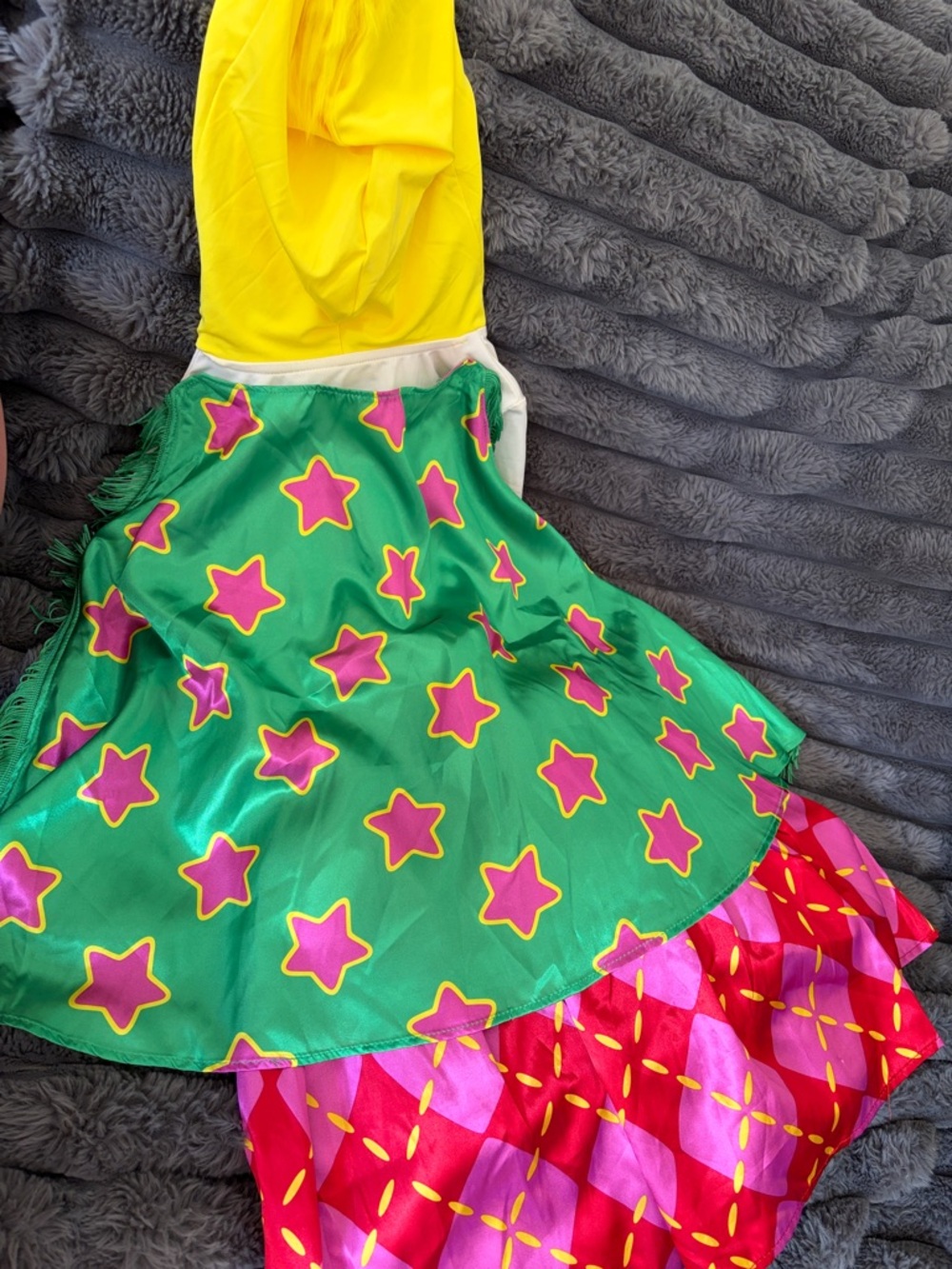 Trolls Viva Costume with Yellow Hood - Picture 2 of 6